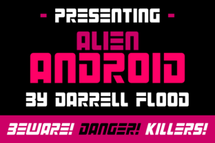 Alien Android: A Futuristic Font for Sci-Fi and Technical Design