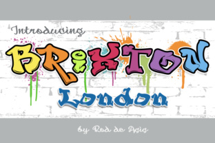 Brixton: A Bold Display Font Inspired by London’s Graffiti Culture
