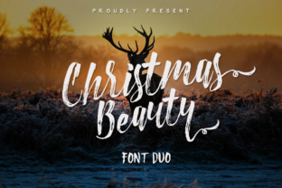 Christmas Beauty Font Duo