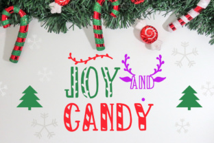 Discover the Magic of Joy and Candy: A Christmas-Themed Font for Creative Professionals
