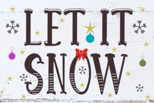 Let It Snow: A Winter-Themed Font for Creative Expression