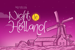 Night in Holland: A Cheerful Font for Creative Projects