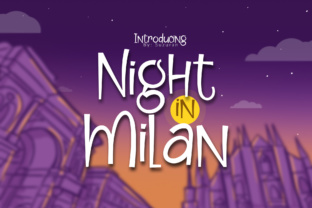 Night in Milan: A Bold and Stylish Font for Creative Projects