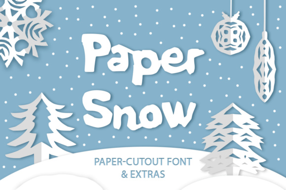 Paper Snow: A Playful Font for Creative Expression