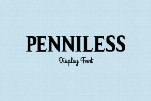 Penniless: A Versatile Display Font for Creative Projects