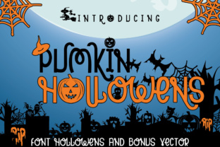 Pumpkin Hollowens: A Spooky Halloween Font for Creative Projects