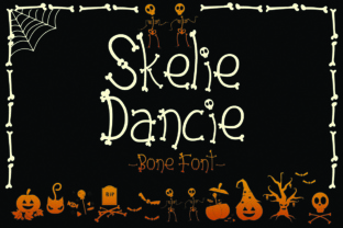 Skelie Dancie: A Spooky Halloween Font